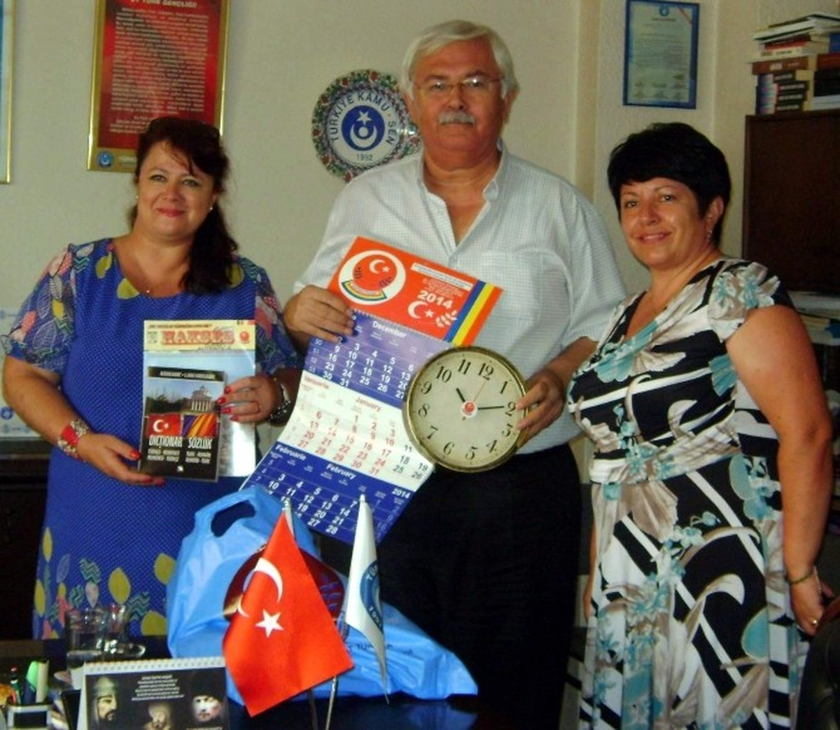 Romanyalı Eğitimcilerden Aydın Türk Eğitim Sen\'e Ziyaret