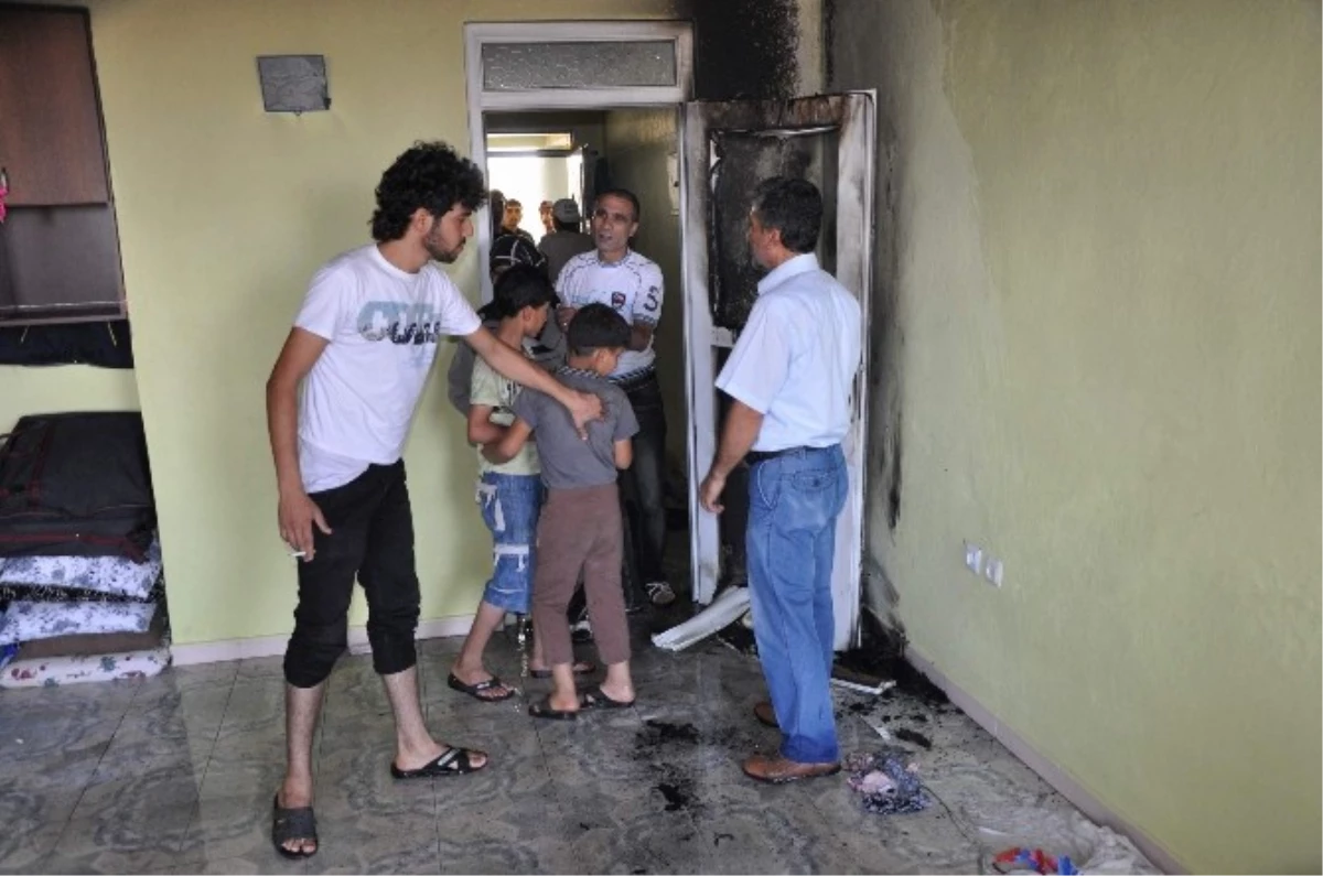 Suriyelilerin Kaldığı Sitede Yangın Çıktı