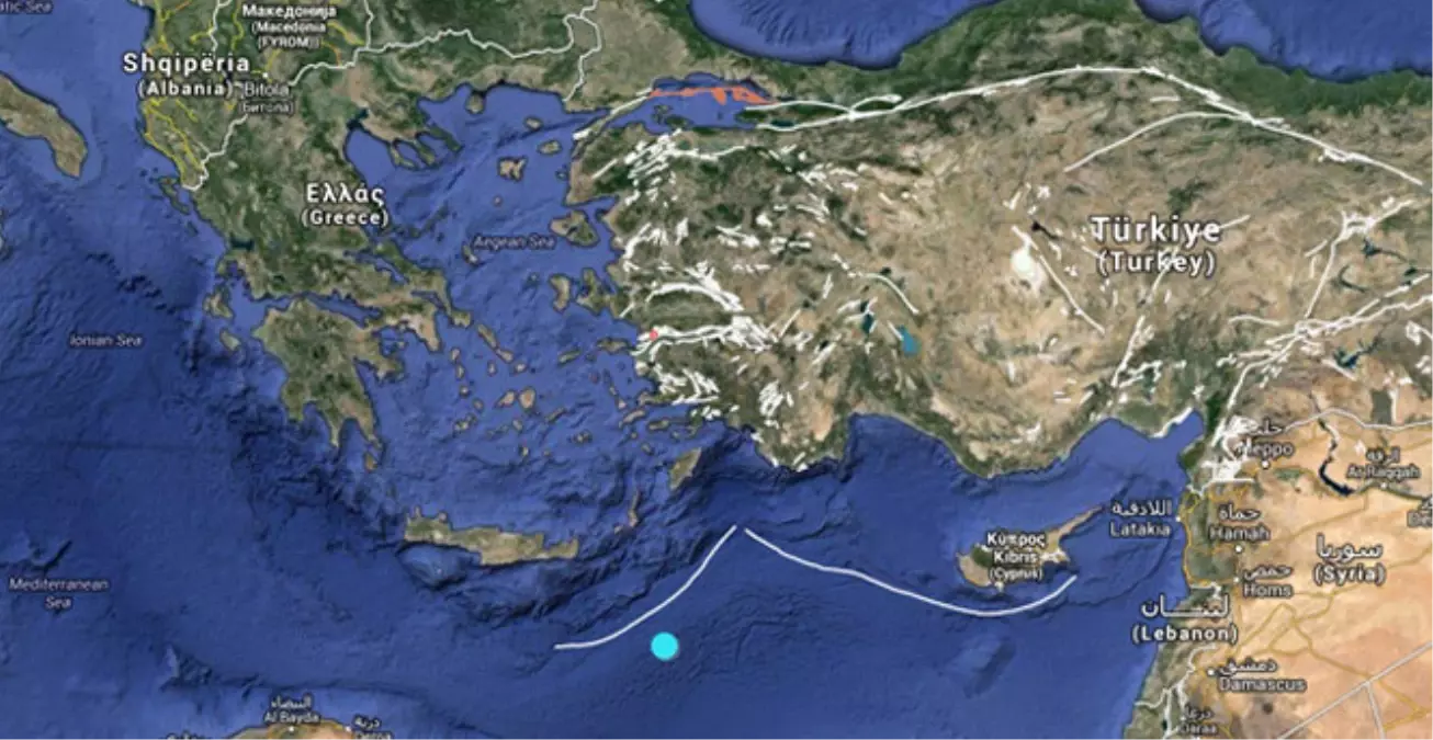 Akdeniz Açıklarında Deprem: 4.6