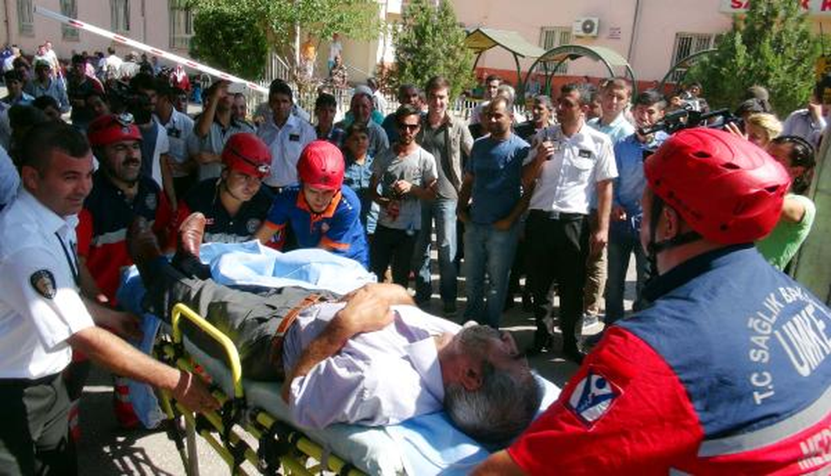 Gaziantep\'te Hastanede Yangın ve Tahliye Tatbikatı