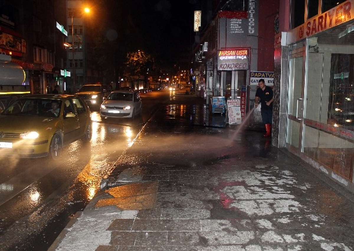 Zonguldak\'ta Gökten Çimento Yağdı