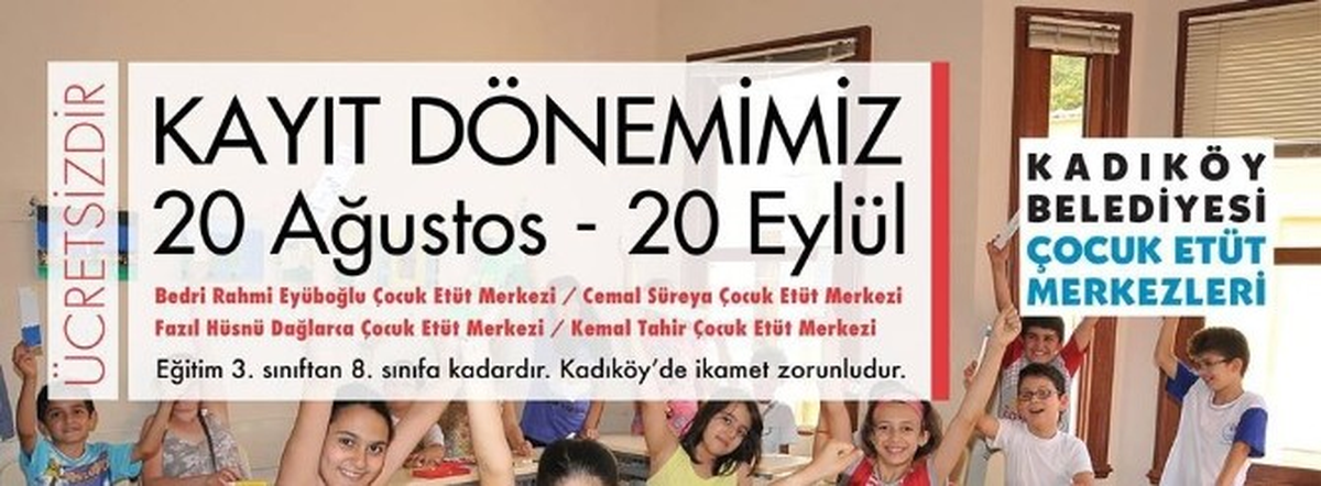 Kadıköy Çocuk Etüt Merkezleri\'nde Kayıtlar Başladı