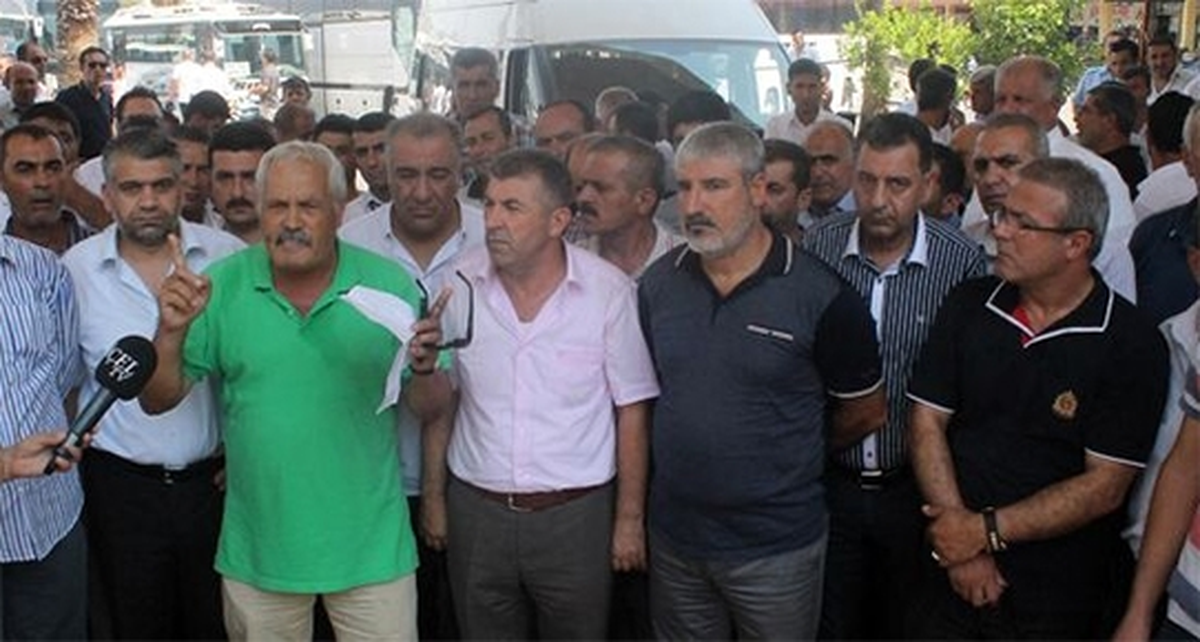 Mersin'de Otogar Esnafından Eylem