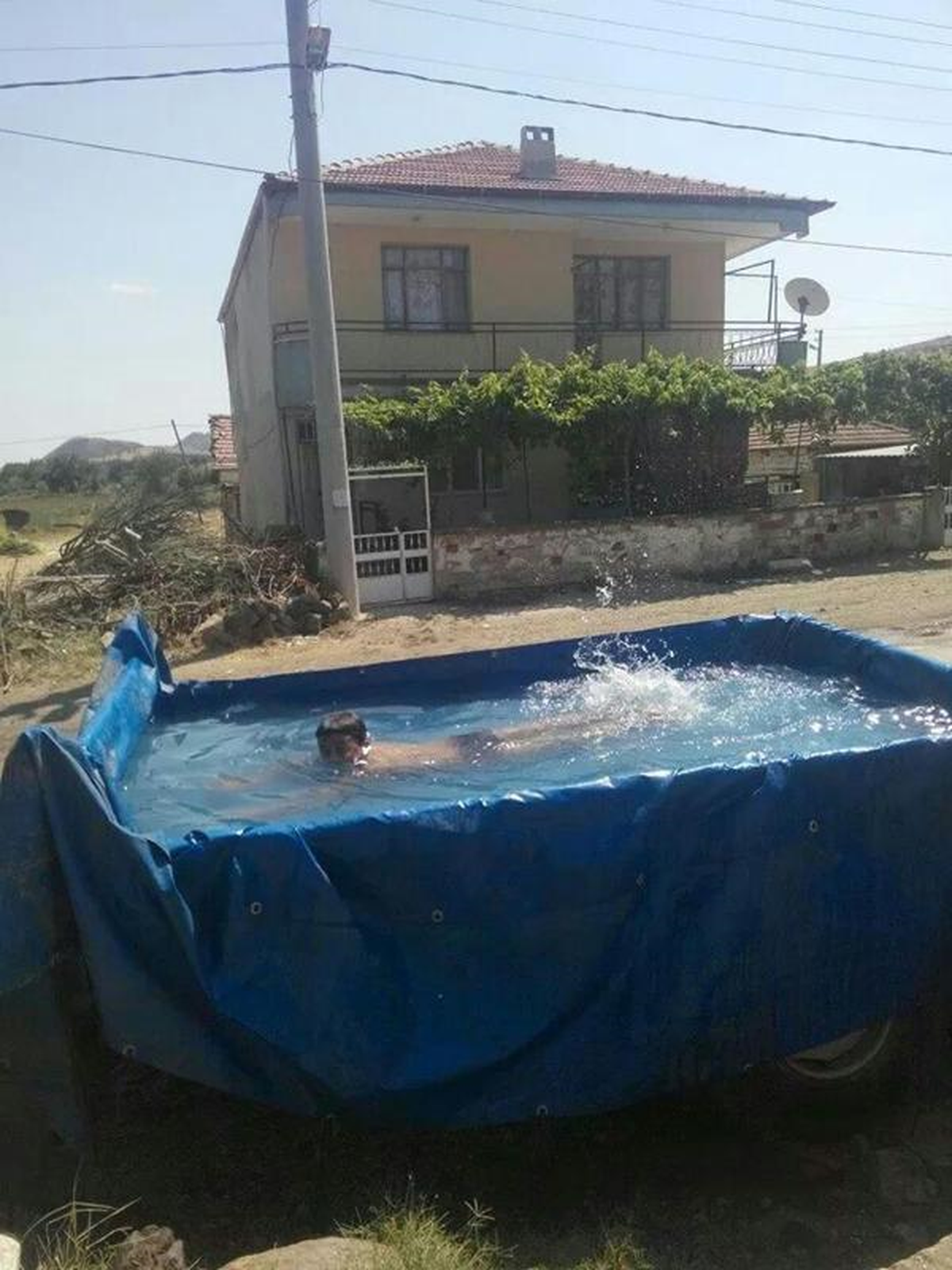 Römorkta Havuz Serinliği