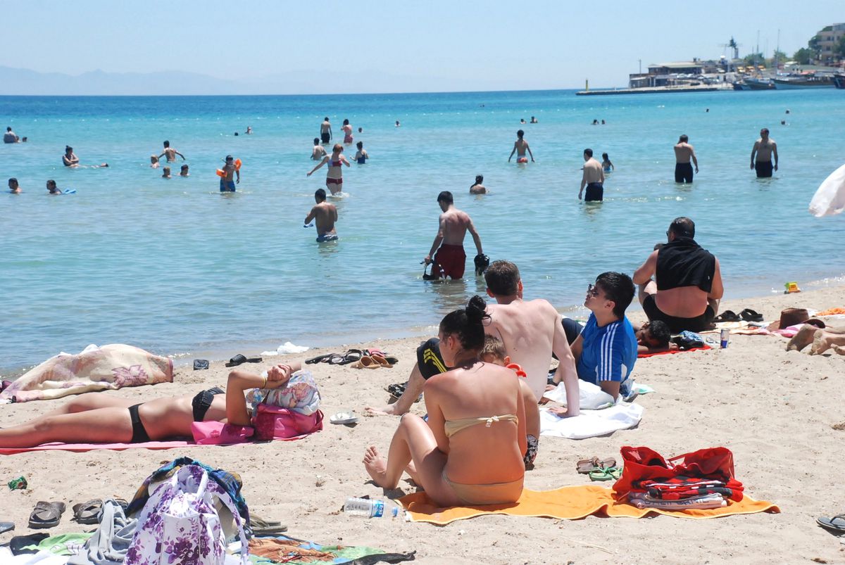 Aydın\'da Sıcak Hava Bunalttı
