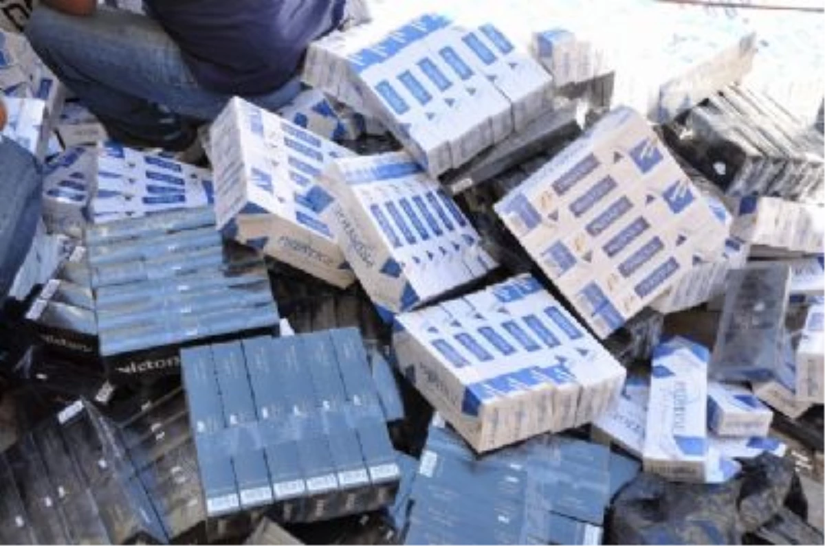 Erzurum\'da 6 Bin 590 Paket Kaçak Sigara Ele Geçirildi
