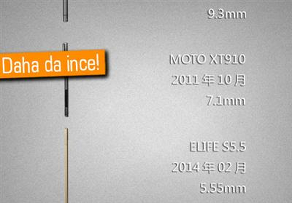 Gionee\'den 5mm İnceliğinde Telefon Geliyor