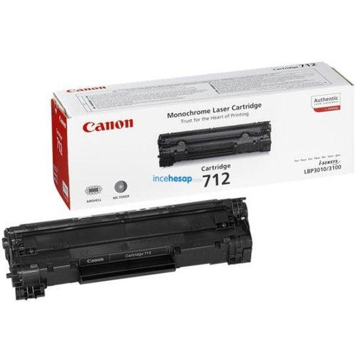 Canon Crg-712 Siyah Toner (Lbp3010/lbp3100)