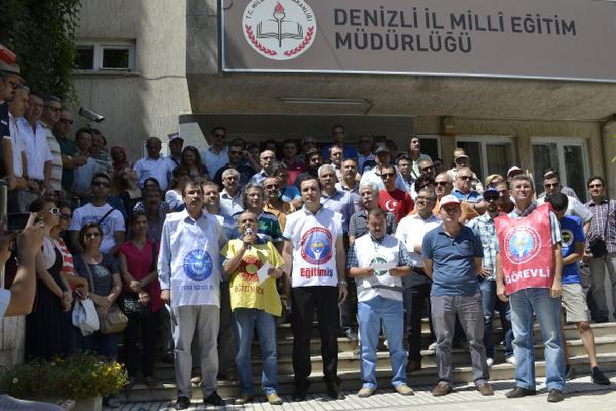 Denizli\'de Eğitim Sendikalarından Ortak Tepki