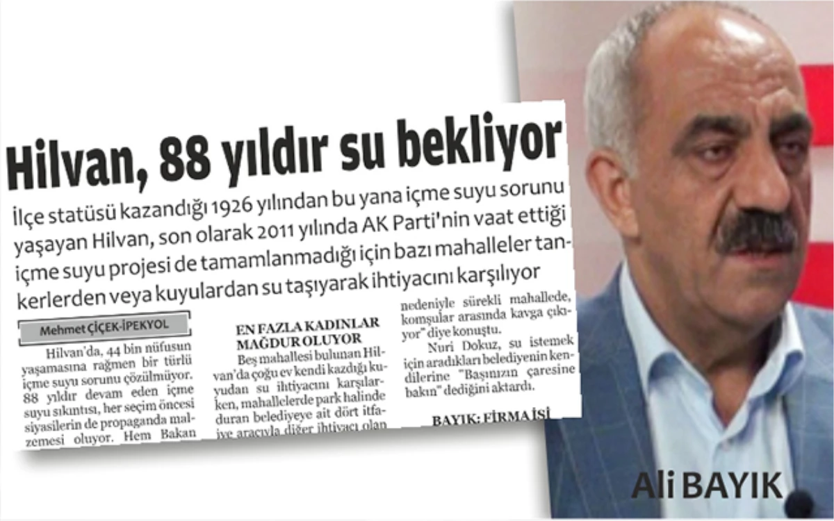 Hilvan Belediyesi\'ne Su Baskısı Artıyor