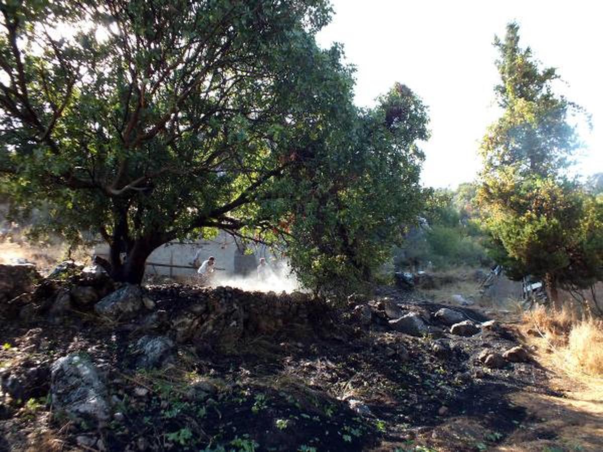 Marmaris\'te Otluk Alan Kundaklandı