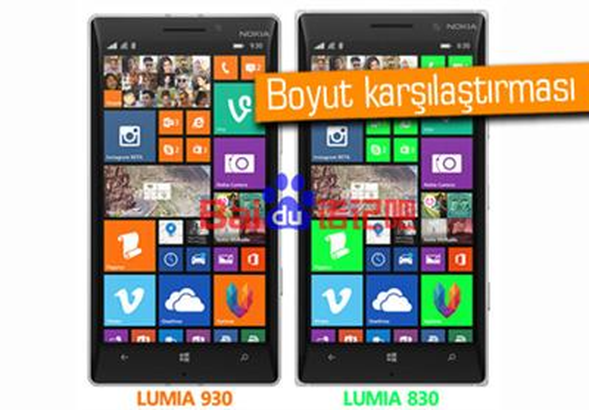 Nokia Lumia 830 ile Lumia 930 Yan Yana Görüntülendi