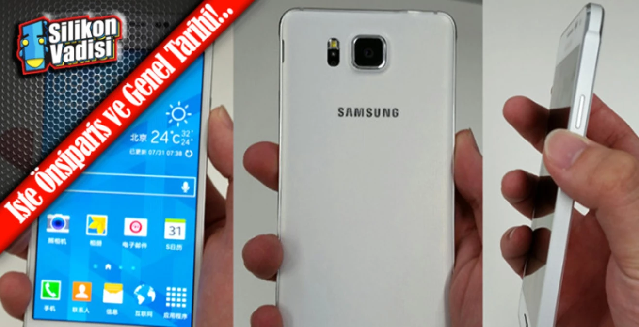 Samsung Galaxy Alpha Önsiparişe Sunuluyor!