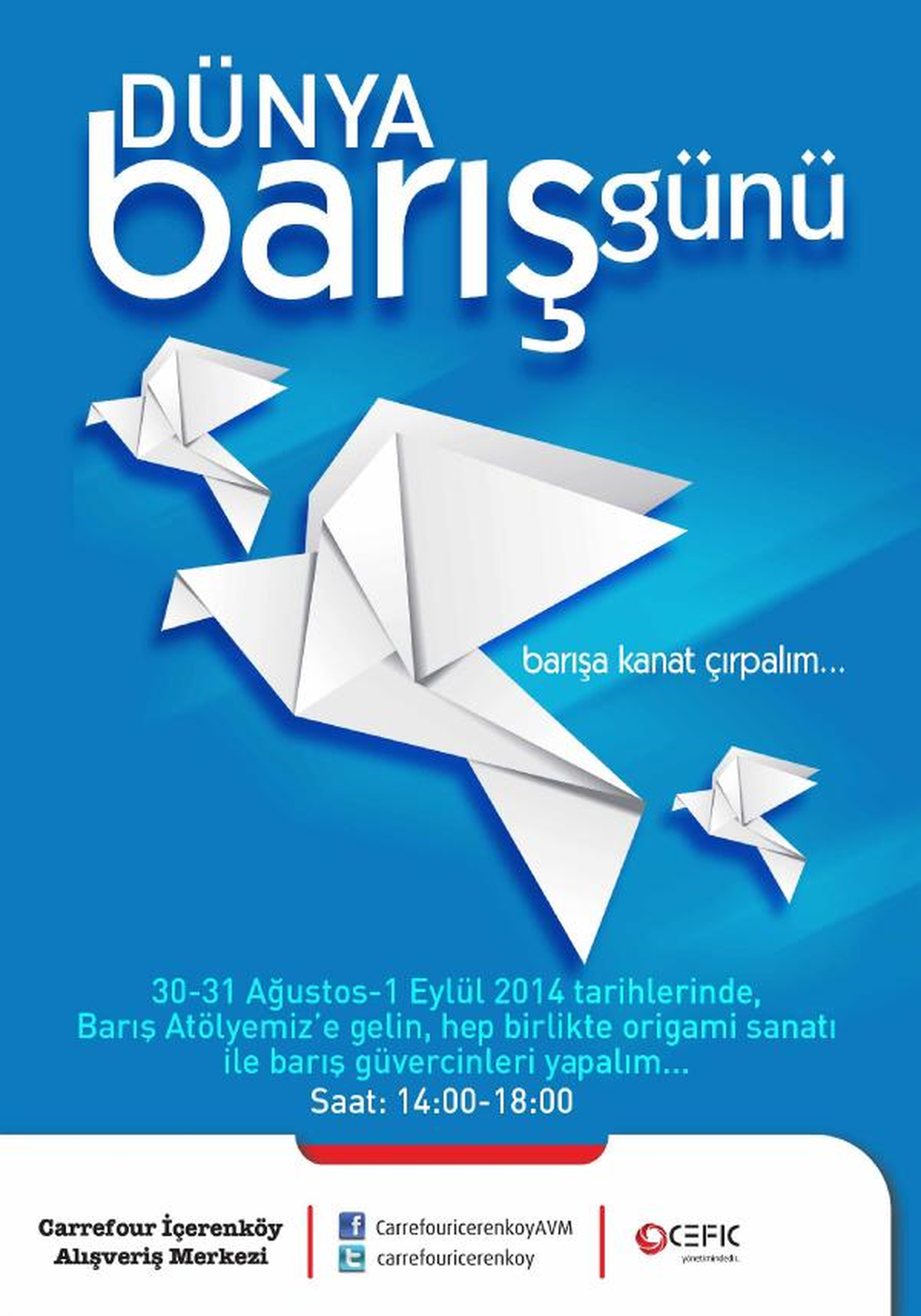 Carrefour\'da 1 Eylül Dünya Barış Günü Etkinliği Yapılacak