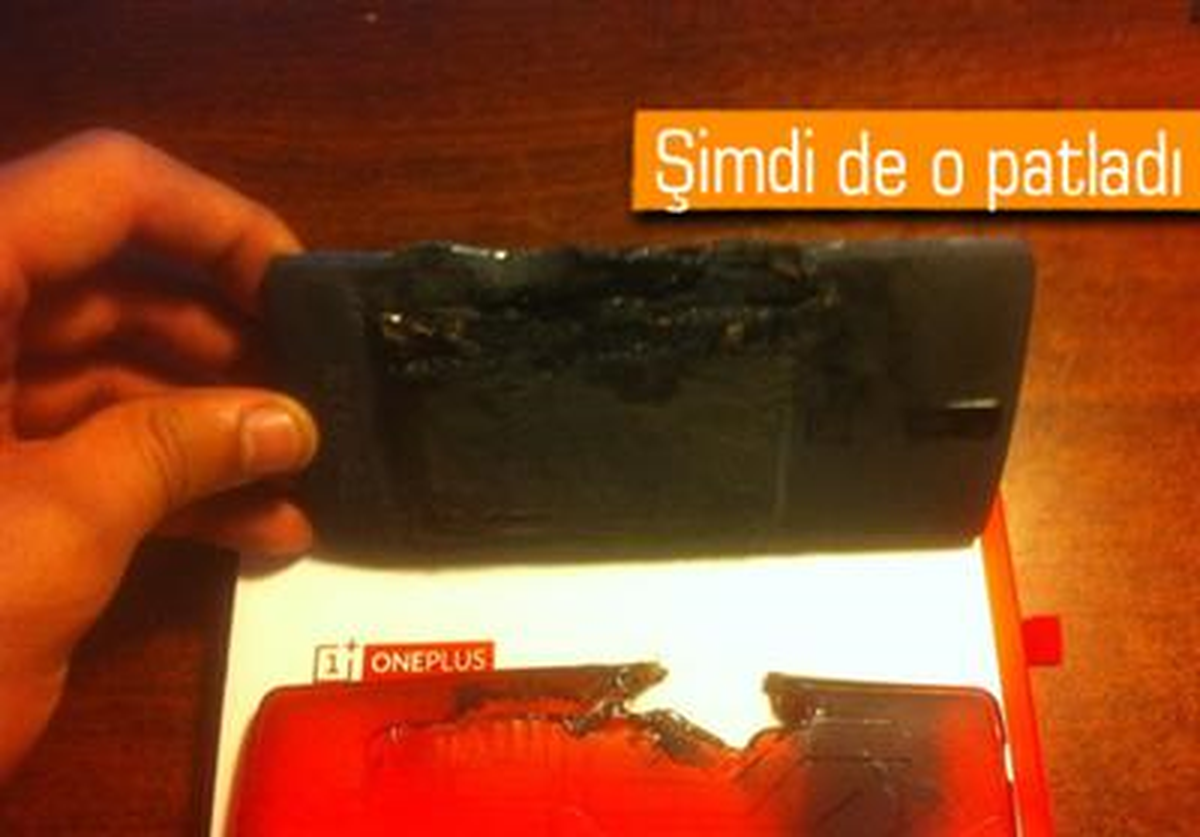 Oneplus One Cebinde Patladı