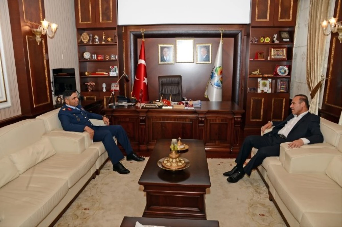 Tuğgeneral Ercan\'dan, Başkan Sözlü\'ye Ziyaret