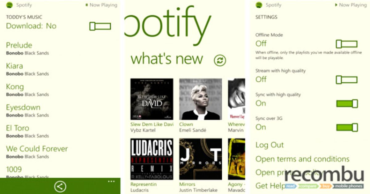 Windows Phone Varsa Spotify Bedava