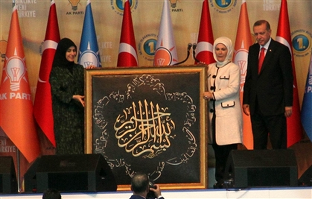 Ak Partililerden Erdoğan Ve Eşine Jest