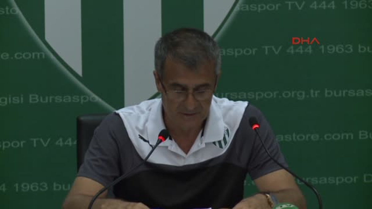 Bursaspor Teknik Direktörü Güneş Avrupa\'da Yarışmak, İlk 5\'te Olmak Hedefimiz