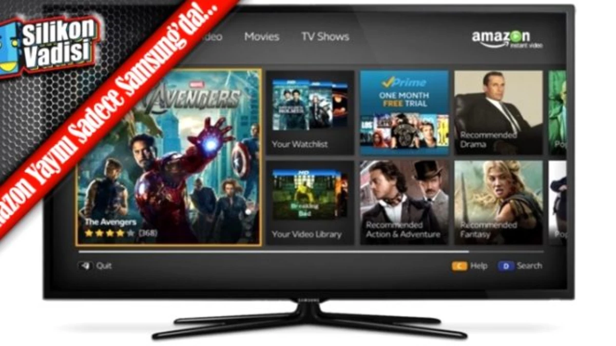 Amazon\'un, 4k Video Yayını Sadece Samsung\'lara