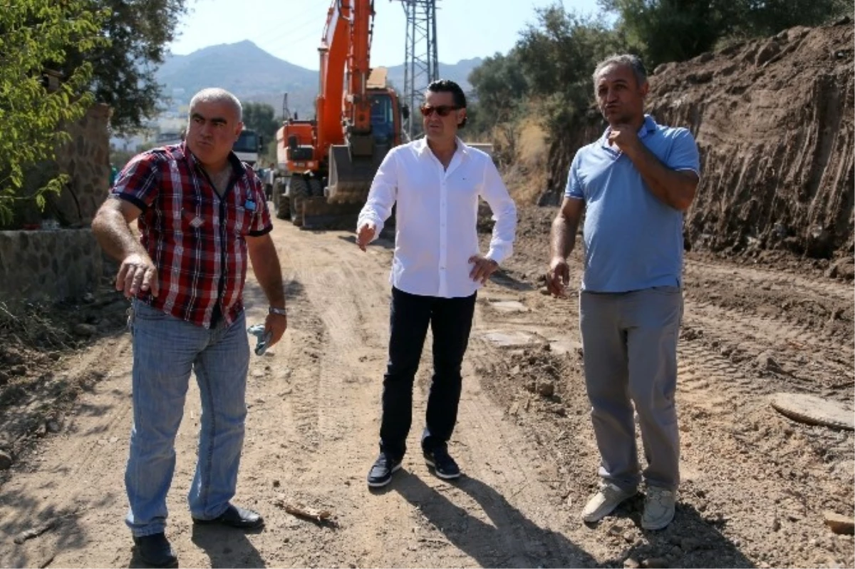 Bodrum Belediye Başkanı Kocadon, Yol Düzenleme Çalışmalarını İnceledi