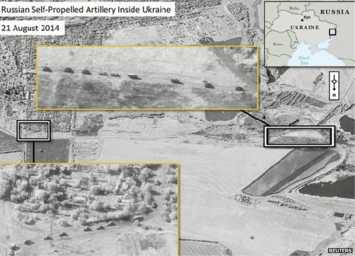 Nato, Ukrayna\'ya Giren Rus Birliklerinin Uydu Görüntülerini Yayınladı