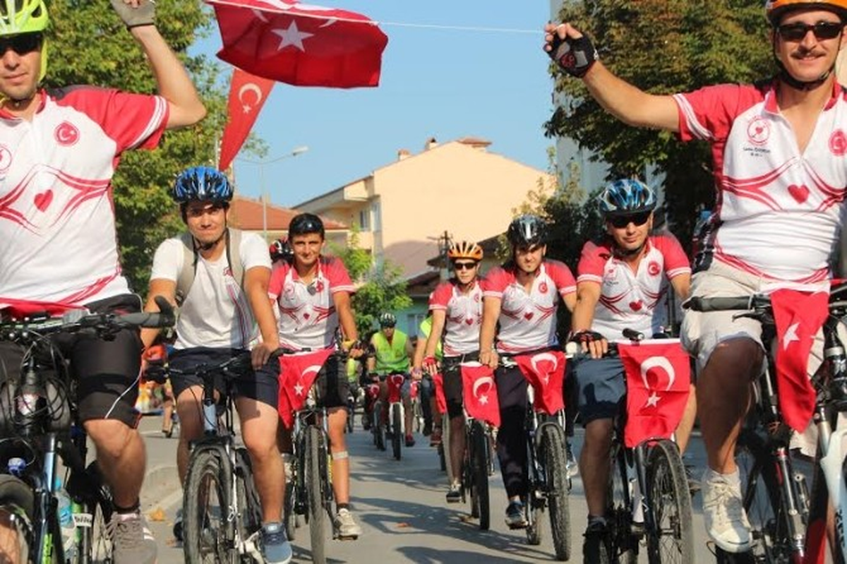 Bilecik\'te 30 Ağustos Zafer Bayramında Pedal Çevirdiler