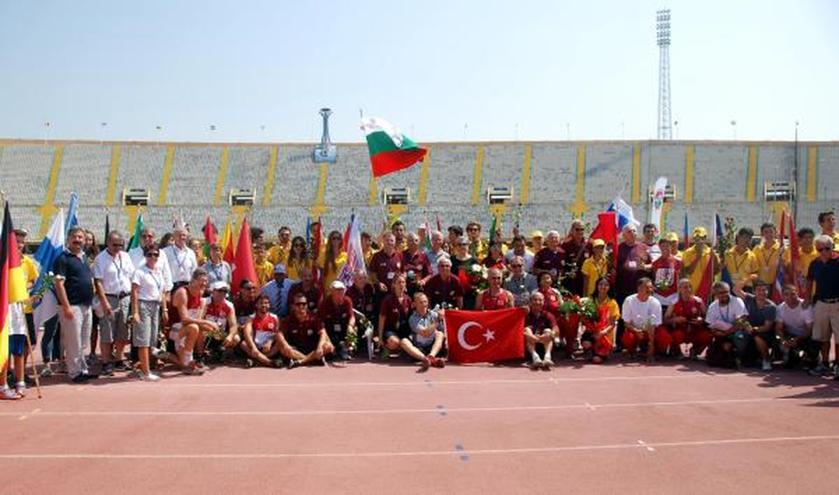 Avrupa Veteran Atletizm Şampiyonası\'nda Kapanış Seremonisi