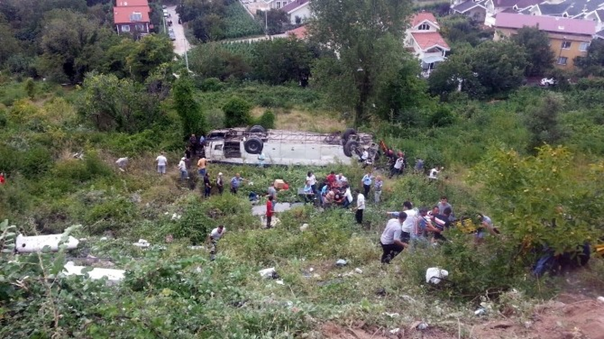 Uludağ Yolunda Otobüs Takla Attı: 40 Kişi Yaralandı