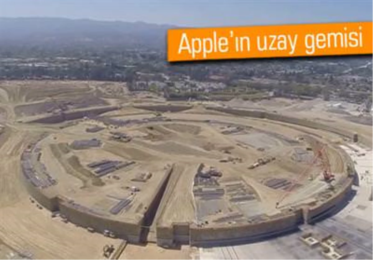 Bir Drone Apple\'ın Yeni Binasına Ait İnşaat Durumunu Gözler Önüne Serdi