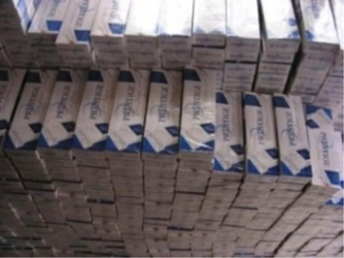 Ceyhan\'da 35 Bin Paket Kaçak Sigara Ele Geçirildi
