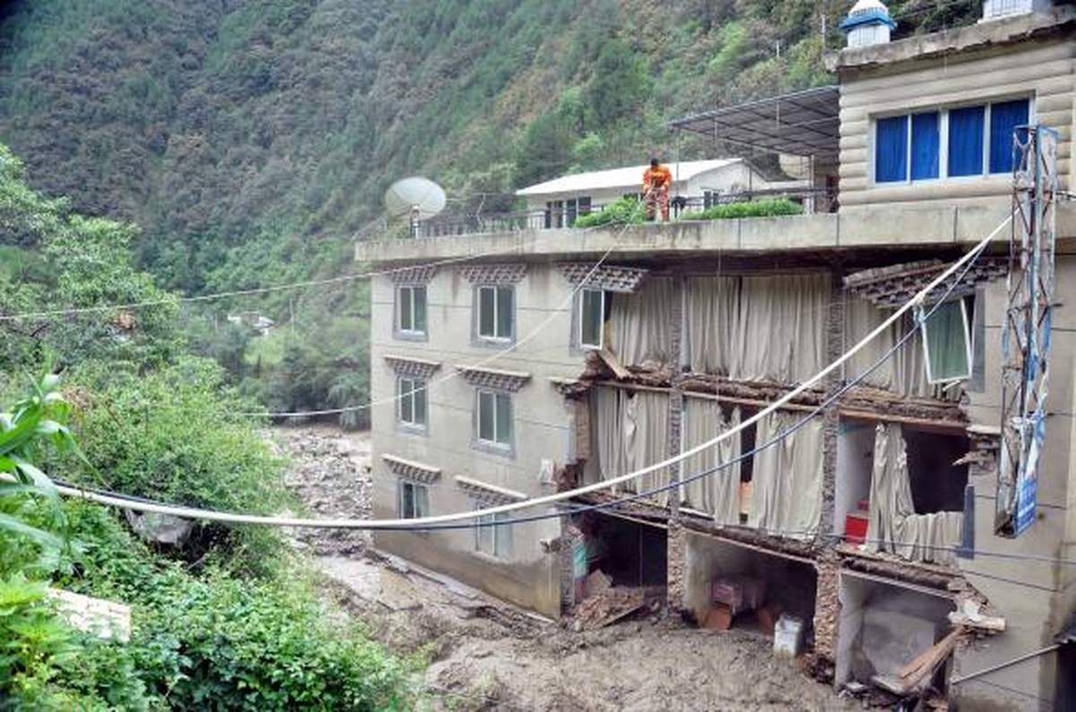 Çin\'de Heyelan