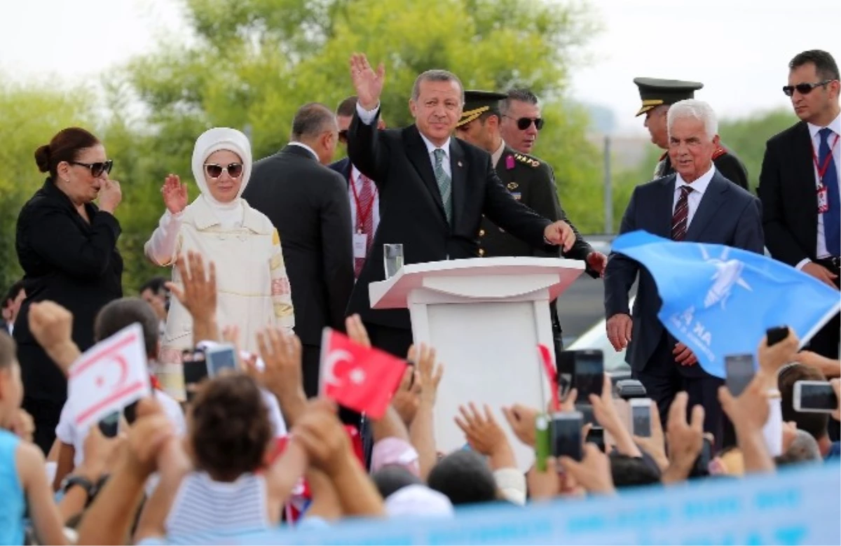 Cumhurbaşkanı Erdoğan KKTC\'de Halka Seslendi