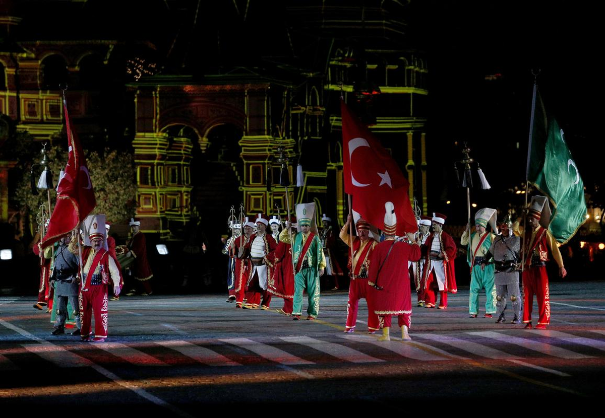 Moskova\'da Mehter Marşları Yankılandı
