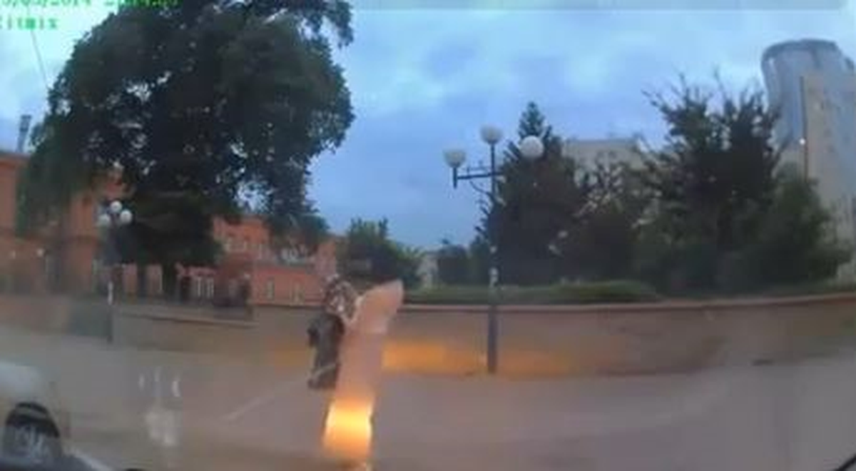 Sarhoş Rus Kadının Görüntüleri Rekor Kırdı