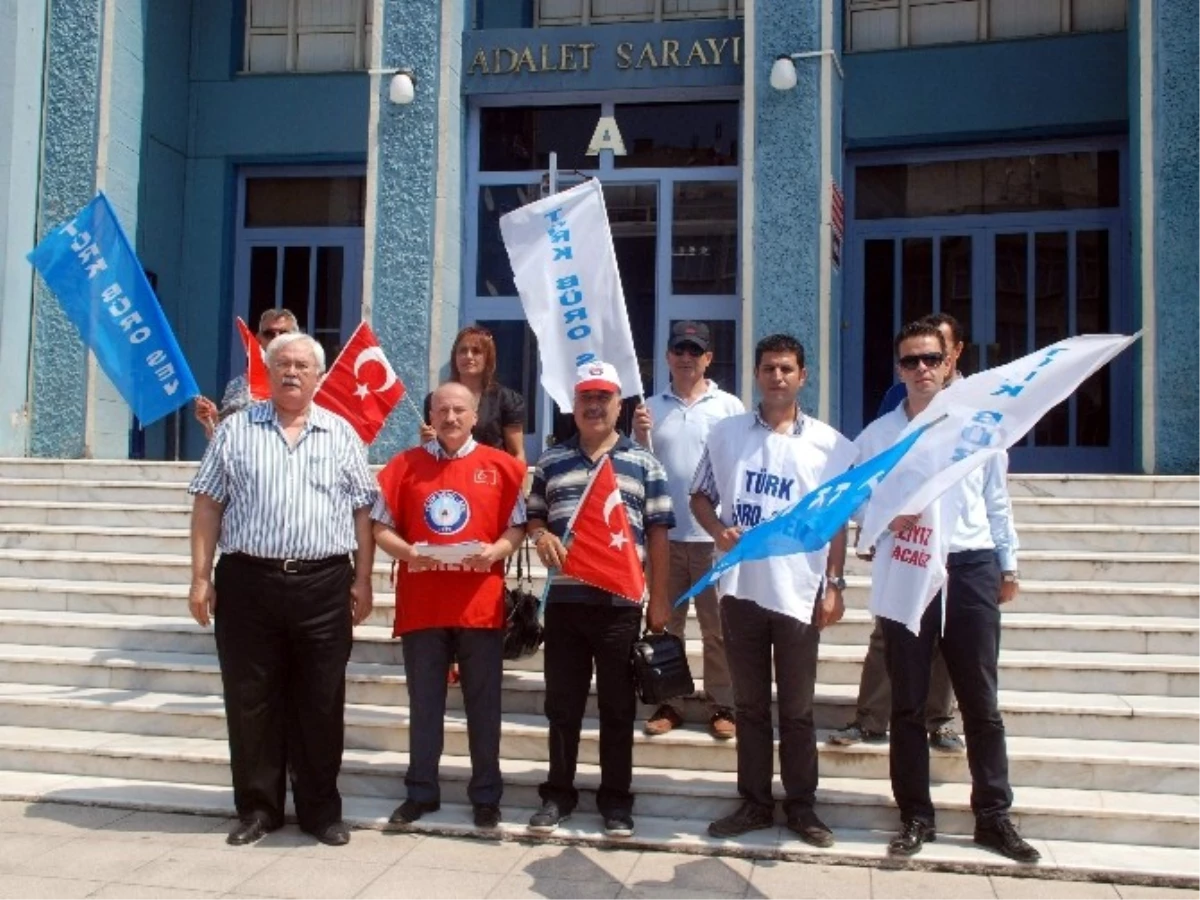Türk Büro-Sen Üyeleri Adli Yıl Açılışında Adalet Çalışanlarının Sorunlarını Dile Getirdi