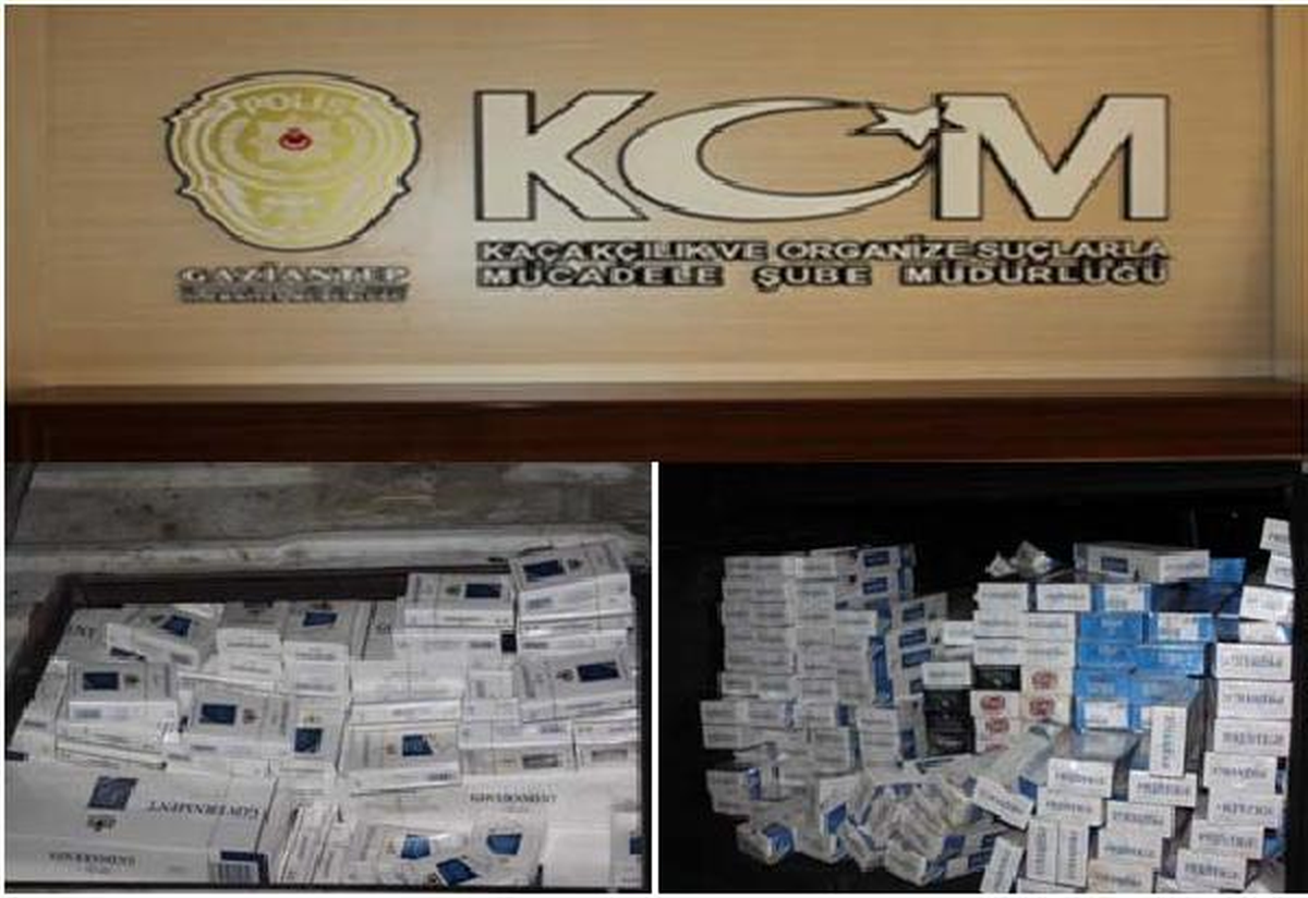 Gaziantep\'te 17 Bin 400 Paket Kaçak Sigara Ele Geçirildi
