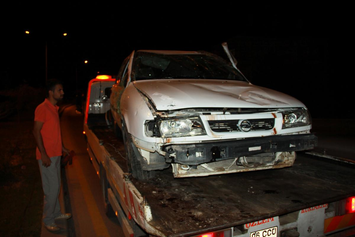 Çubuk\'ta Trafik Kazası: 1 Yaralı