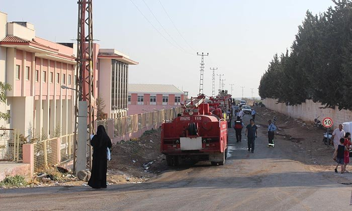 Kilis Devlet Hastanesi Çatısındaki Yangın
