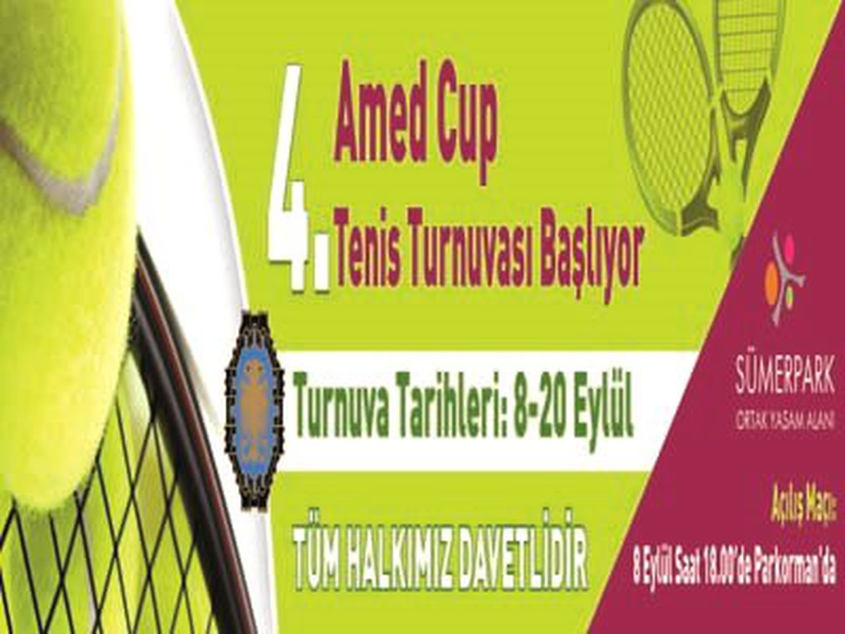 4. Amed Cup Tenis Turnuvası Başlıyor