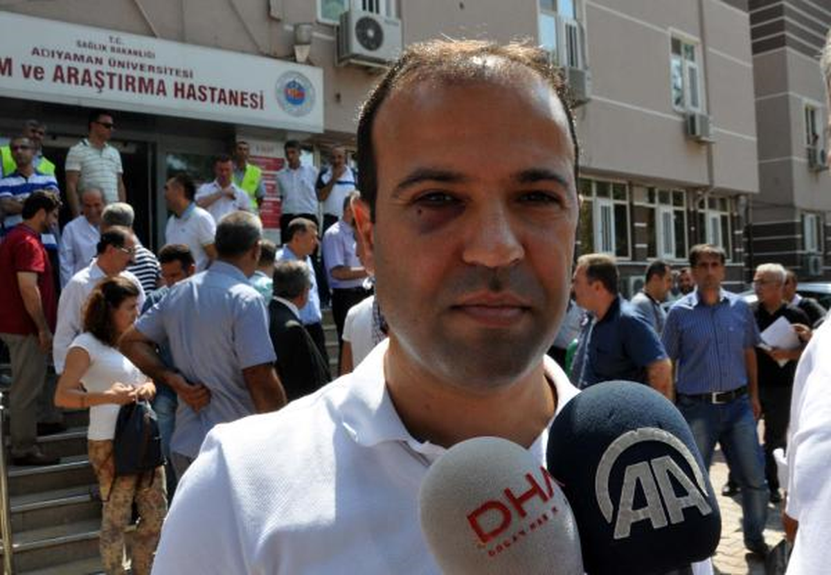 Adıyaman\'da Doktora Şiddet Protestosu