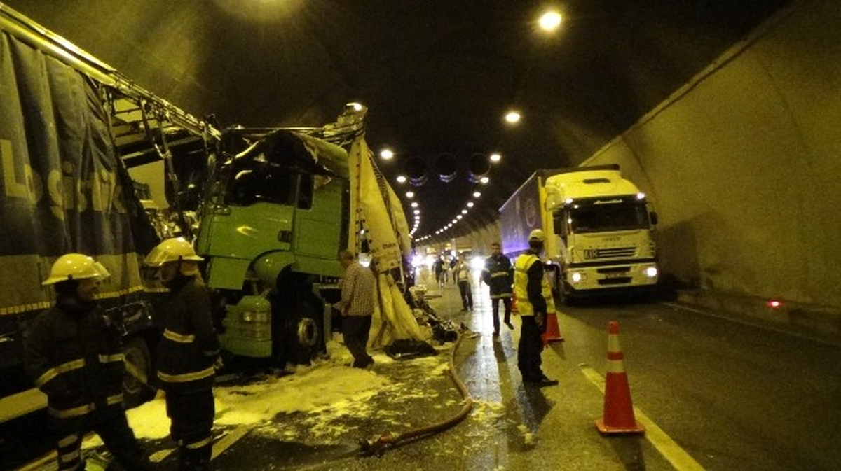 Bolu Tüneli\'nde Trafik Kazası