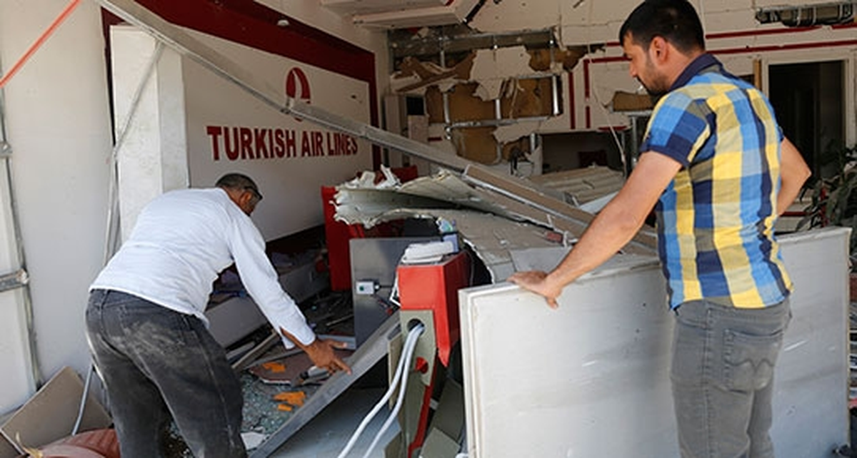 Bağdat'ta THY Bürosu Önünde Bomba Patlamış