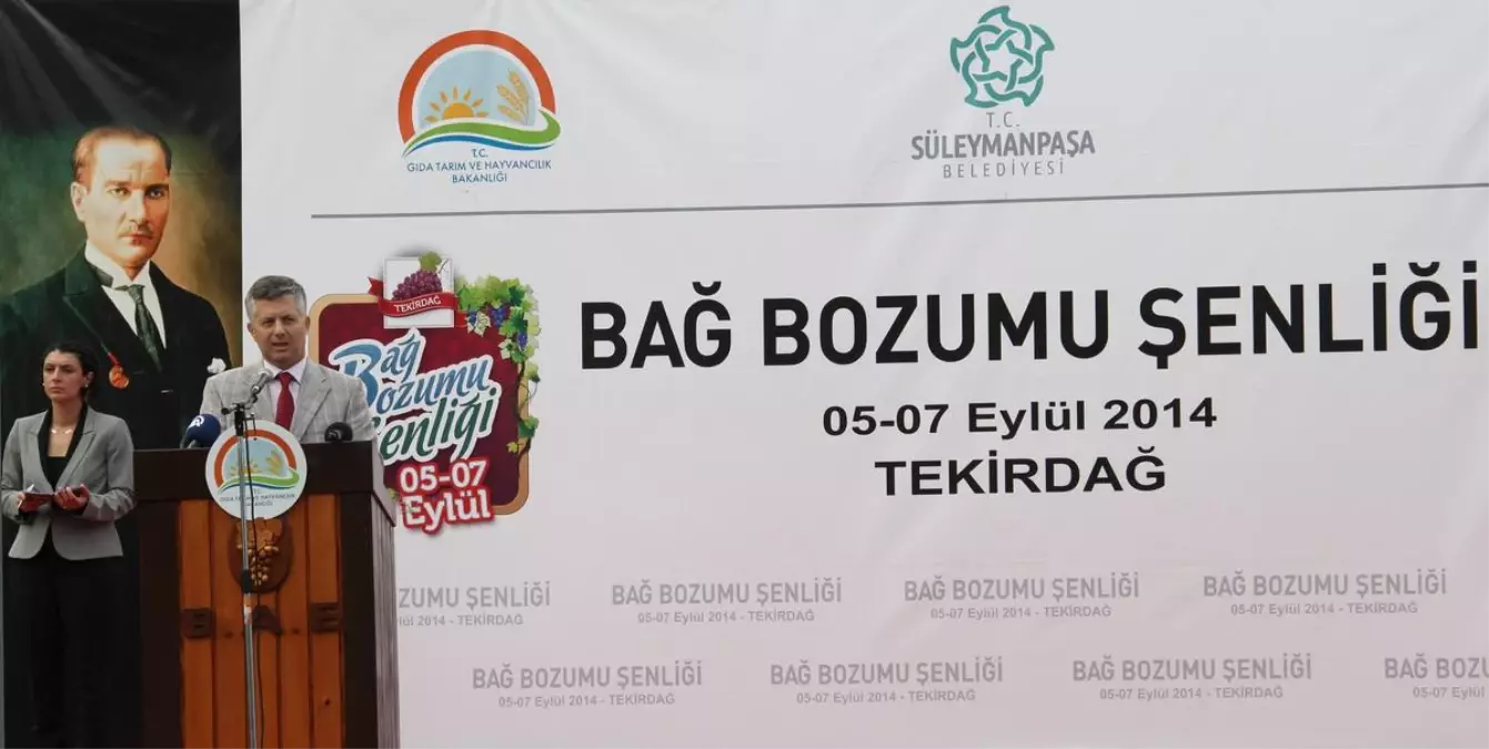 Tekirdağ\'da "Bağ Bozumu Şenliği" Düzenlendi