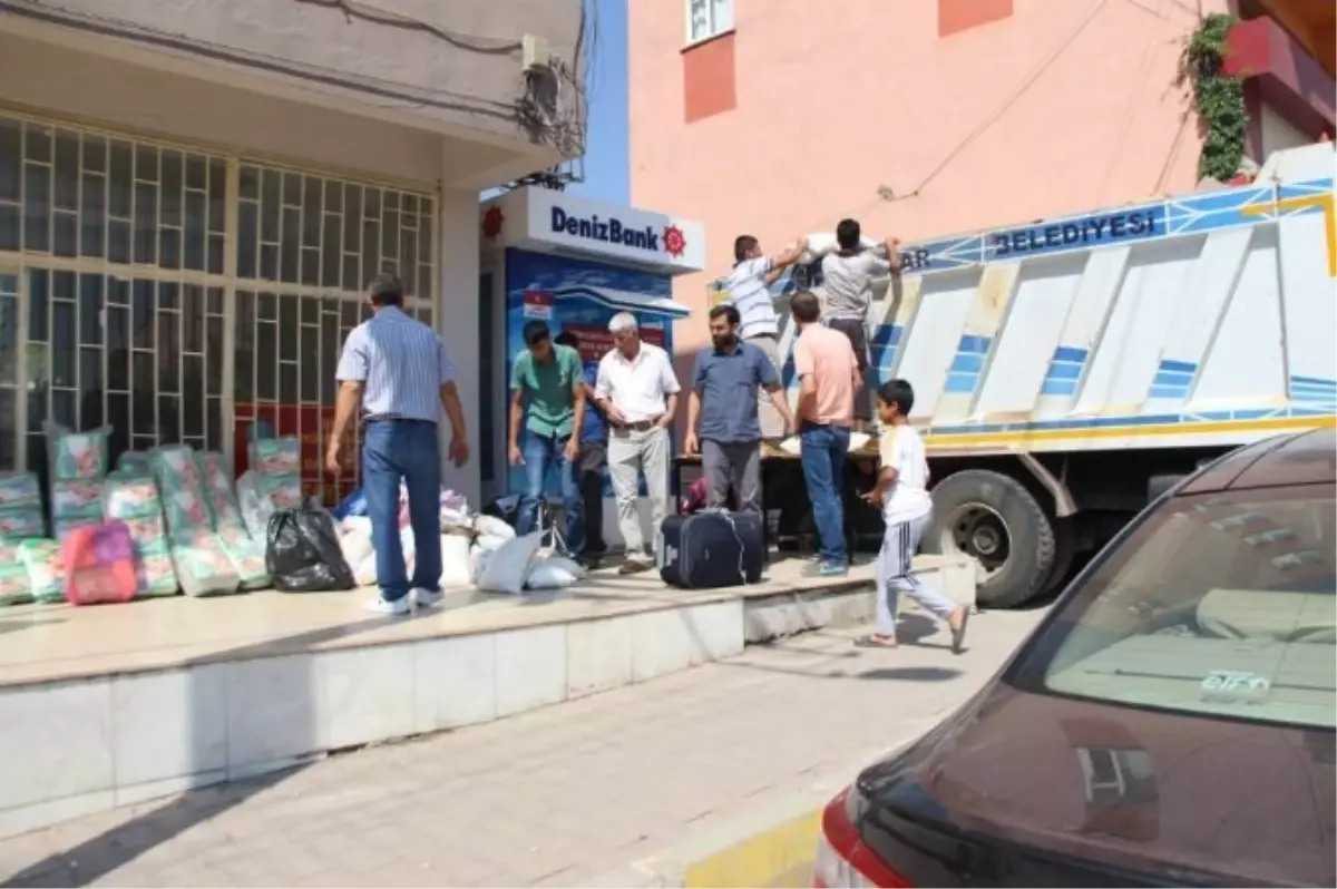 Dicle Belediyesinden Yezidilere Yardım