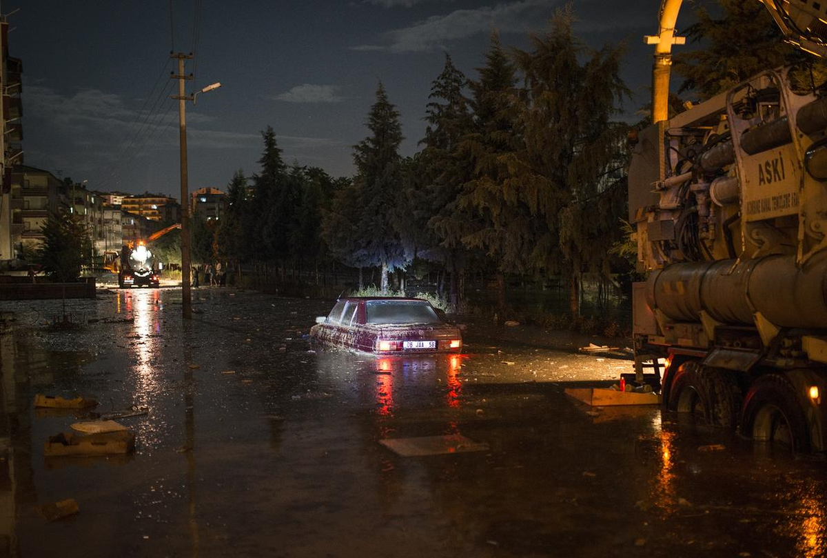 Ankara\'da Sel ve Sağanak