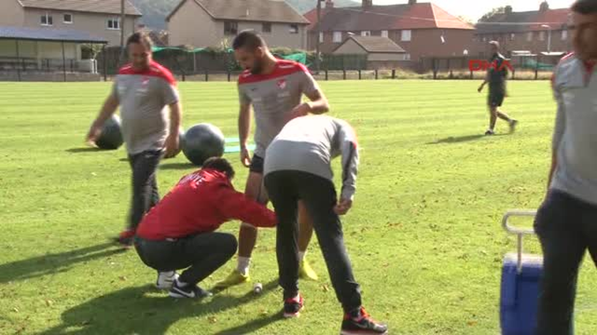 A Milli Futbol Takımı, İskoçya Kampındaki Son Antrenmanını Yaptı