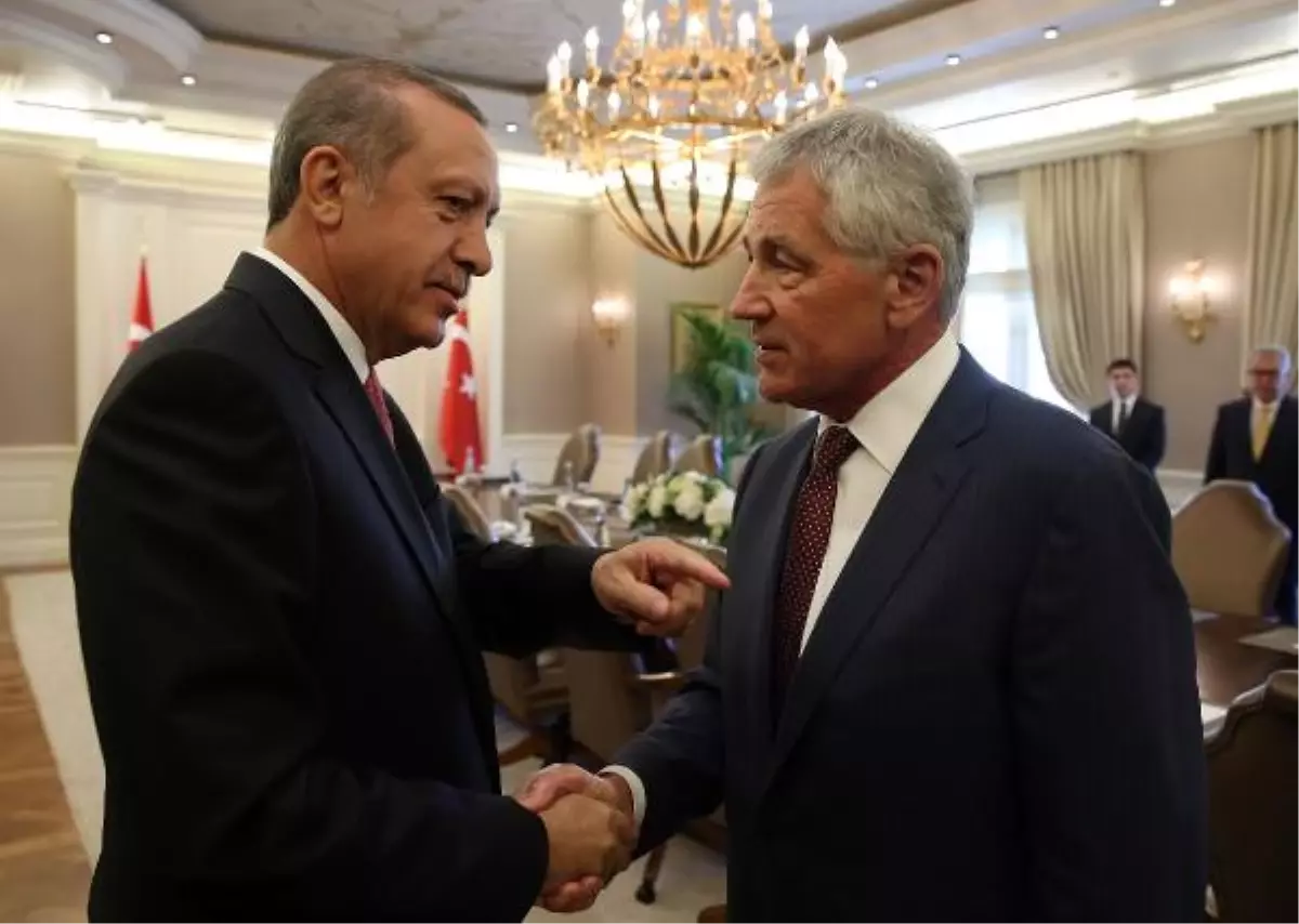 ABD Savunma Bakanı Hagel Çankaya Köşkünde