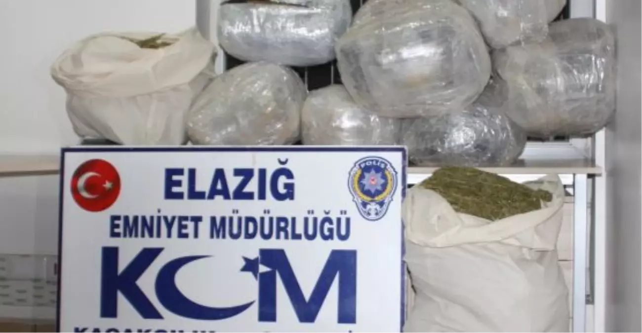 Elazığ\'da 50 Kilogram Esrar Ele Geçirildi