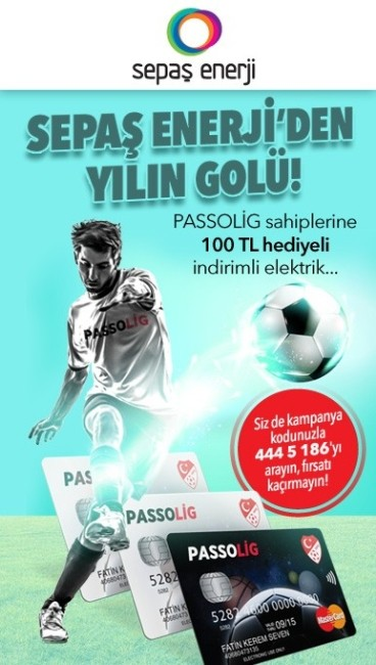 Sepaş Enerji\'den Passolig Kart Sahiplerine İndirimli Elektrik Fırsatı